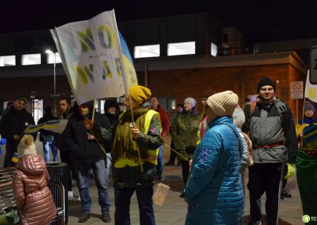 Tczew - Antywojenna demonstracja przeszła ulicami Tczewa