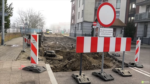 Tczew - Rozpoczęła się przebudowa ulicy Pomorskiej