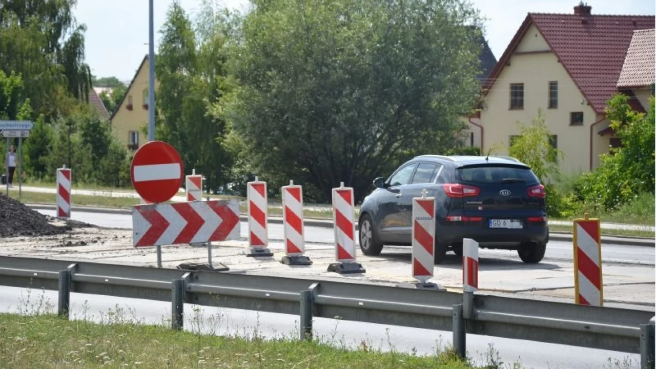 Tczew - Zamknięcie jezdni zachodniej dk 91