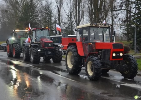 Tczew - W Tczewie protestują rolnicy