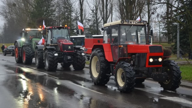 Tczew - W Tczewie protestują rolnicy