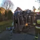 Tczew - Dalwin. Dachowanie na drodze w kierunku Sobowidza, trasa zamknięta