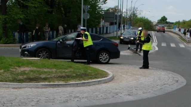 Tczew - Nie ustąpił pierwszeństwa rowerzyście, skończyło się wypadkiem