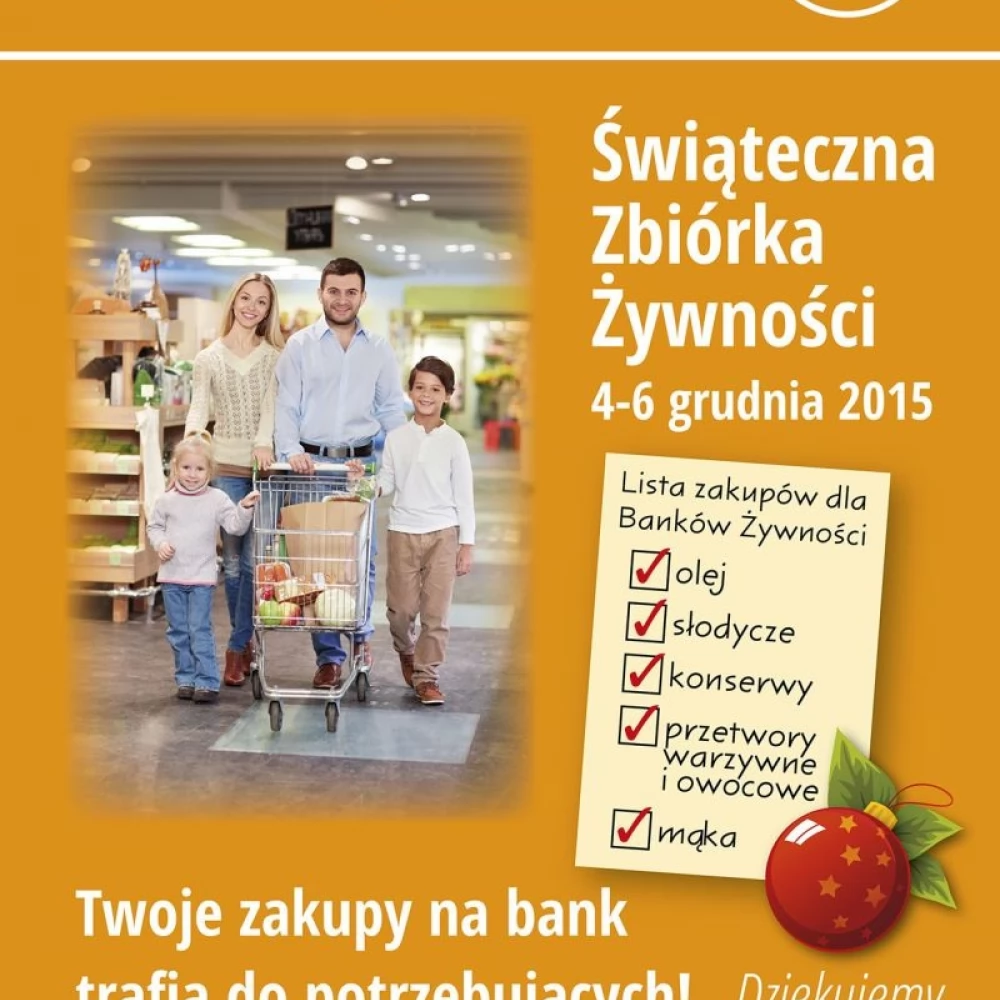 Podziel się zakupami w sklepie spożywczym. Na Bank trafią do potrzebujących!