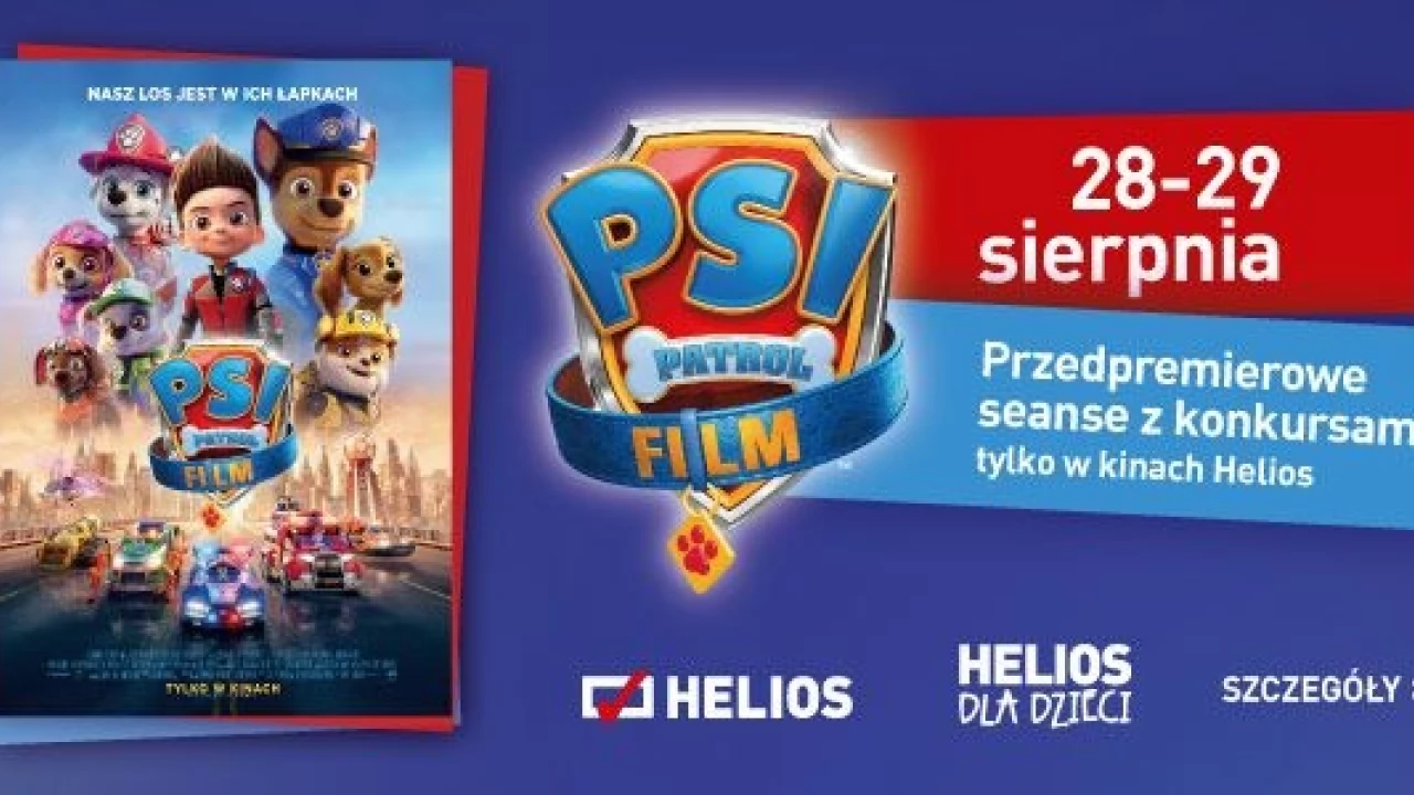 Psi Patrol - pokazy w kinie Helios