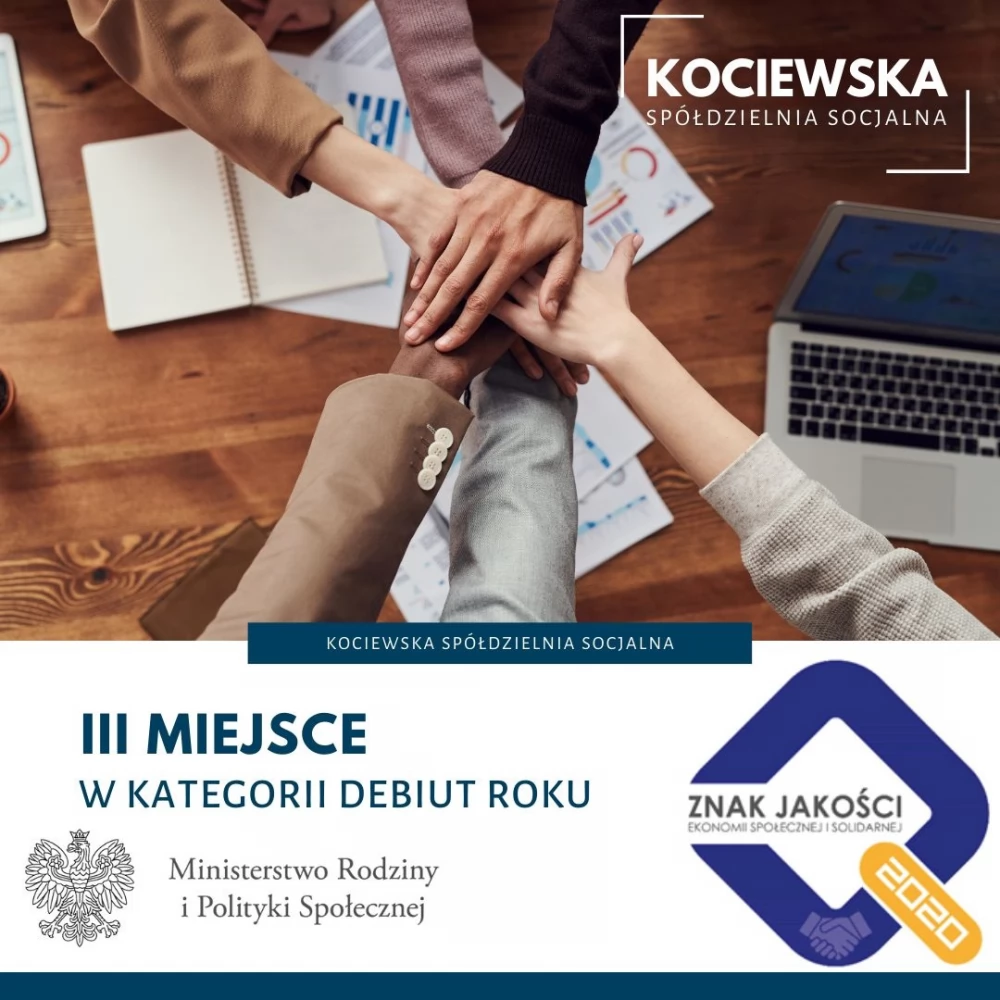 Kociewska Spółdzielnia Socjalna nagrodzona przez resort pracy