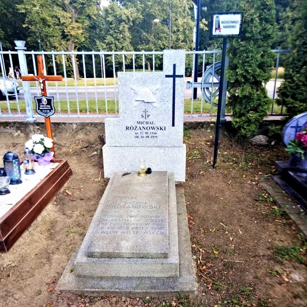 Nowy nagrobek dla strzelca Różanowskiego