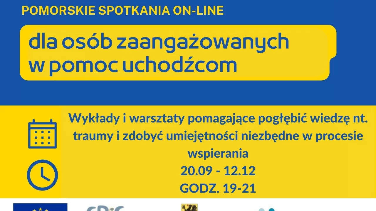 Wsparcie dla wspierających. Pomorskie spotkania on-line dla osób pomagających uchodźcom