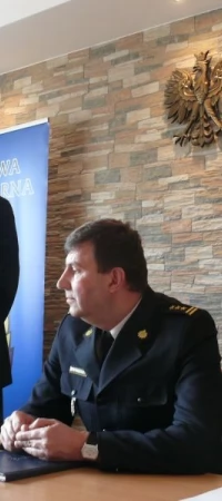Na odprawę przyjechał również zastępca komendanta wojewódzkiego (przemawia)