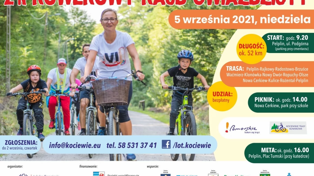 Rowerowy Rajd Gwiaździsty znów na szlakach powiatu tczewskiego