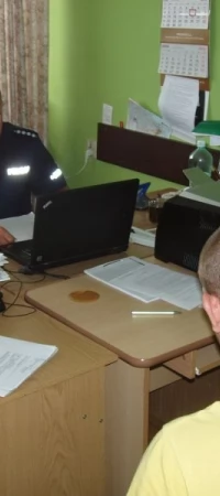 Asp. sztab. Dariusz Górski z zatrzymanym
