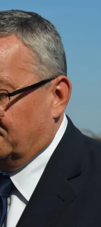 Andrzej Adamczyk wizytował most
