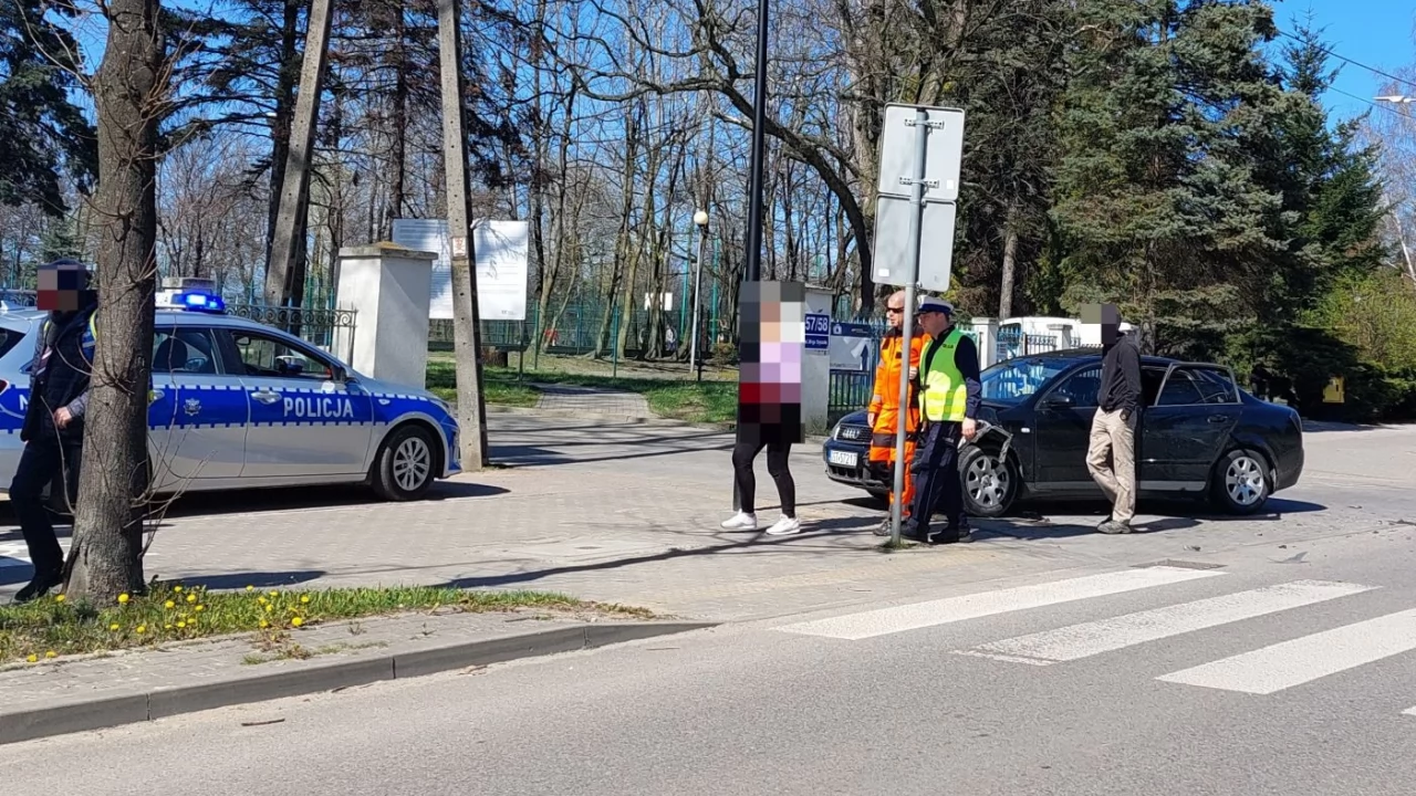 Stanął przed przejściem - na tył passata najechało audi