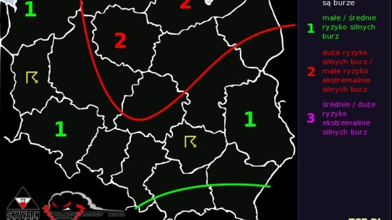 Pogoda. Możliwe silne burze z gradem. Łowcy Burz ostrzegają