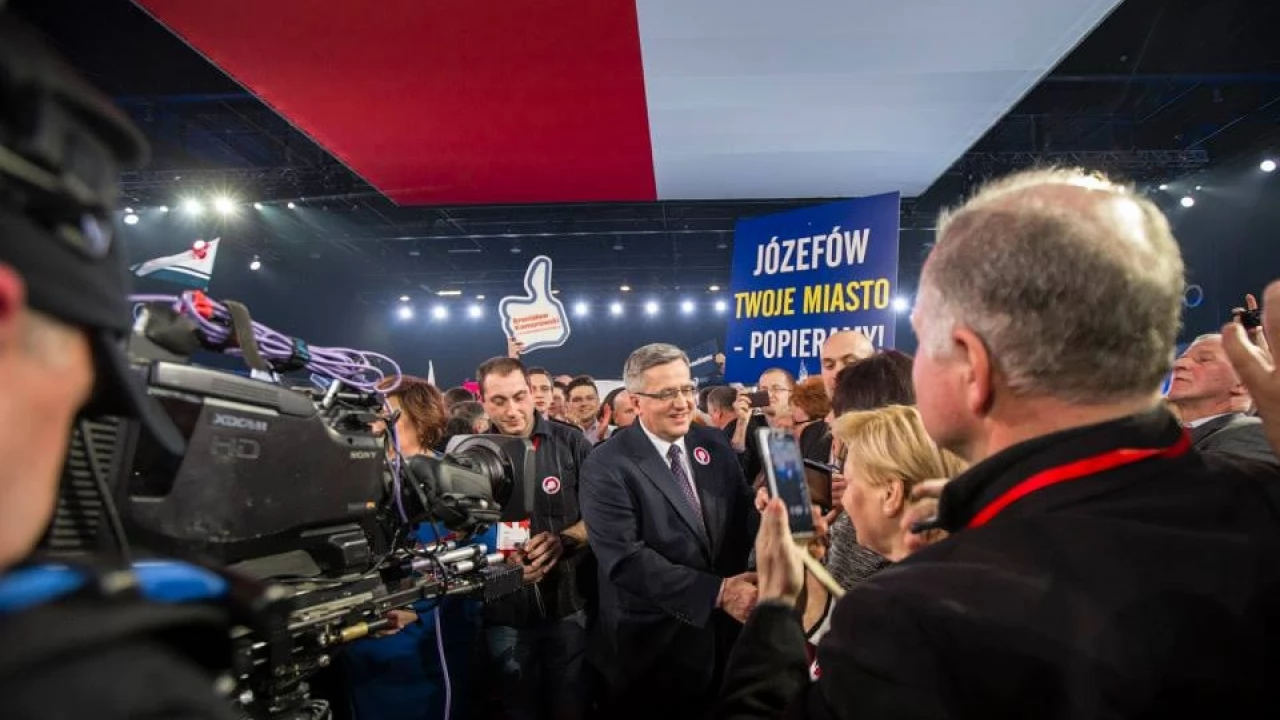 Reprezentacja Tczewa na inauguracji kampanii prezydenta Komorowskiego