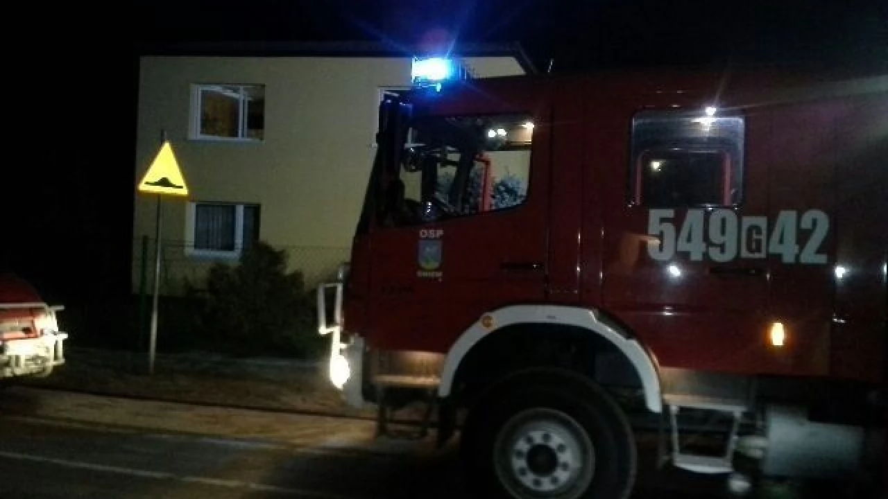 Pożar w Nicponi. Ogień pojawił się w kotłowni