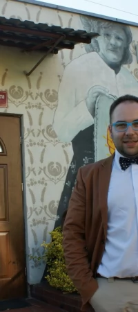 Damian Domański - dyrektor biblioteki w Morzeszczynie