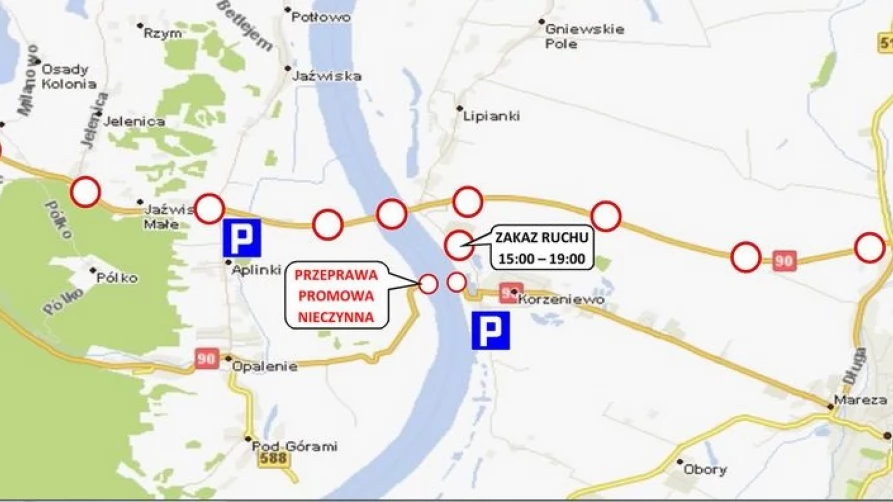 Mapa dojazdu na uroczystości