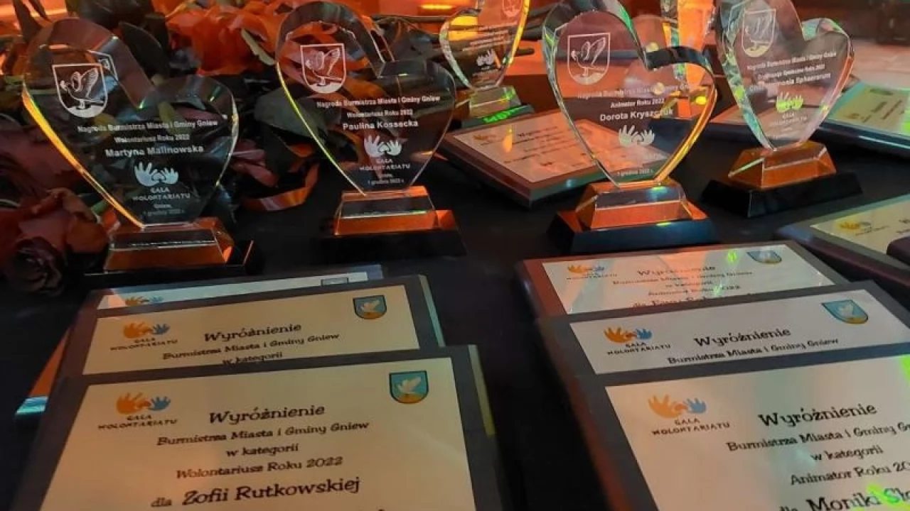 W Gniewie odbyła sie XV Gminna Gala Wolontariatu