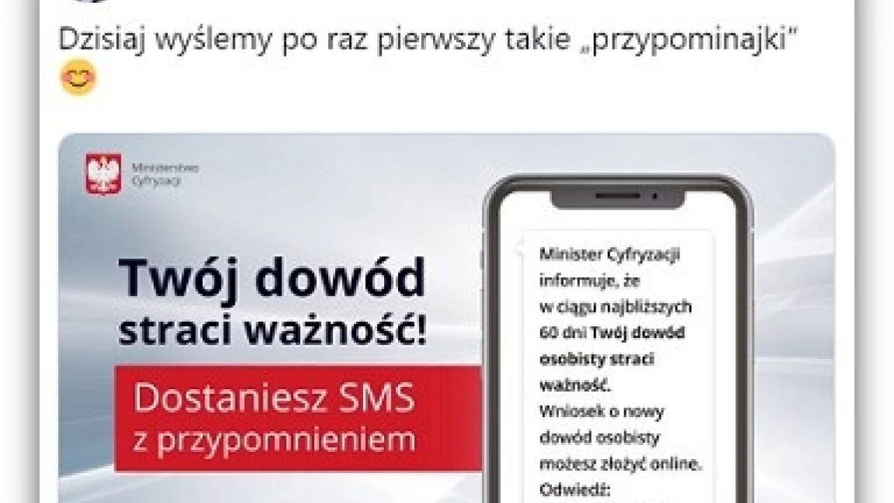 Twój dowód lada moment straci ważność? Przypomną o tym