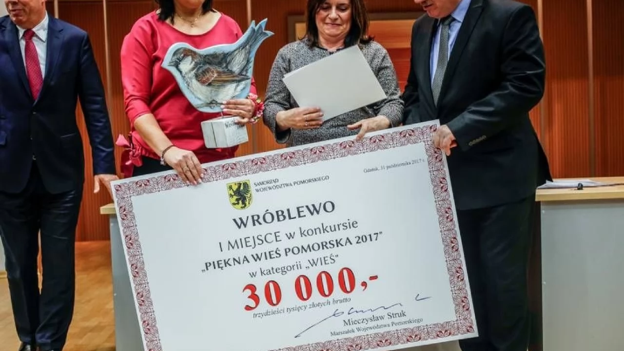 Wróblewo najpiękniejszą wsią w województwie pomorskim