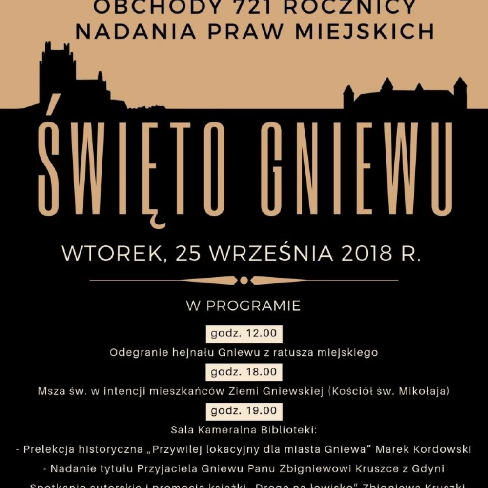Gniew świętuje 721 Rocznicę Nadania Praw Miejskich