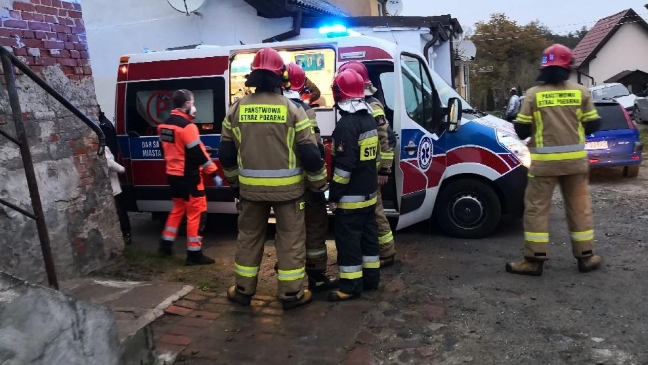 Rybaki. Jedna osoba poszkodowana w wyniku pożaru