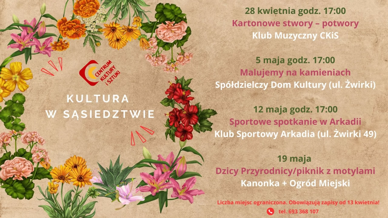 Kultura w sąsiedztwie - czyli warsztaty w różnych miejscach Tczewa!
