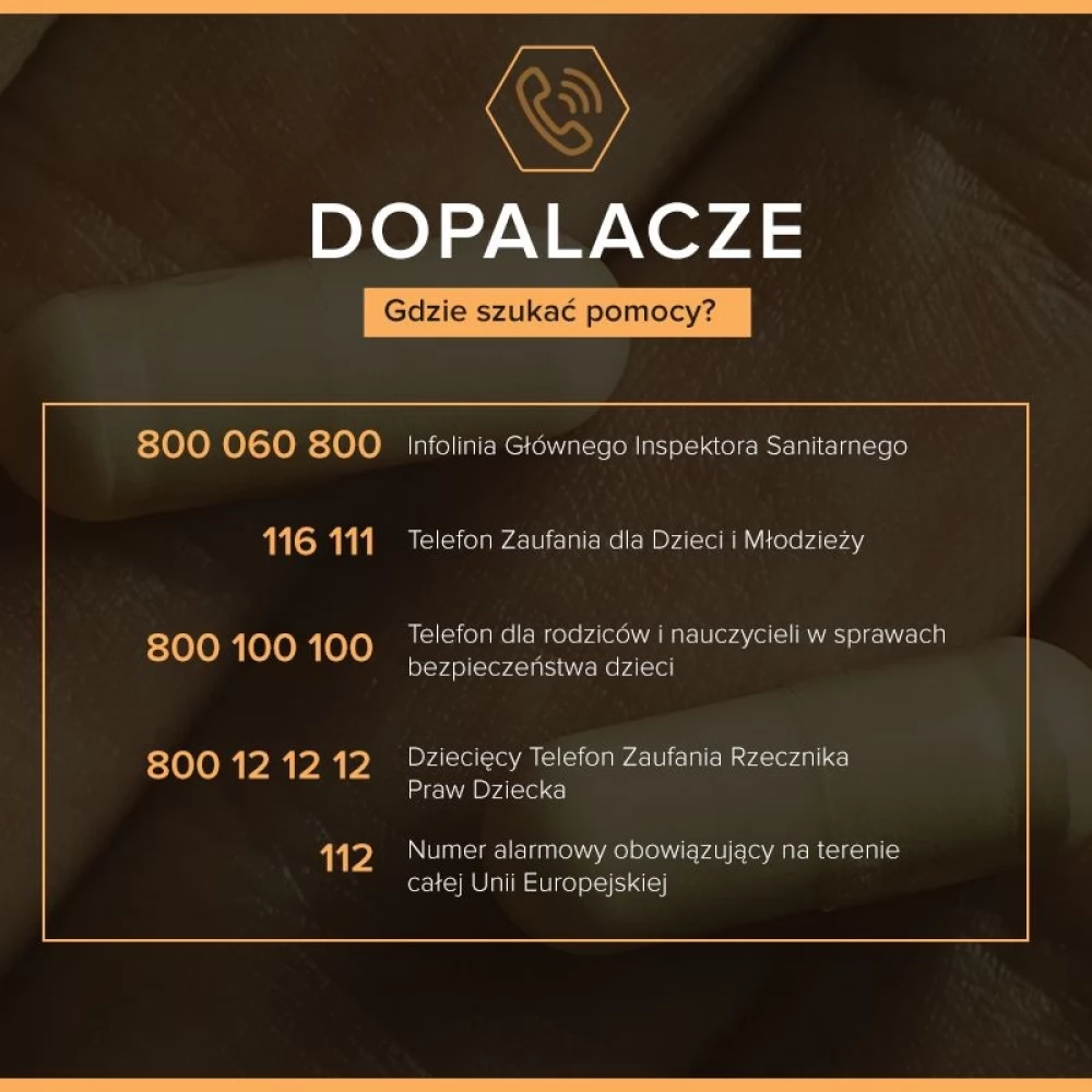 Dopalacze. Gdzie szukać pomocy? Najważniejsze numery telefonów