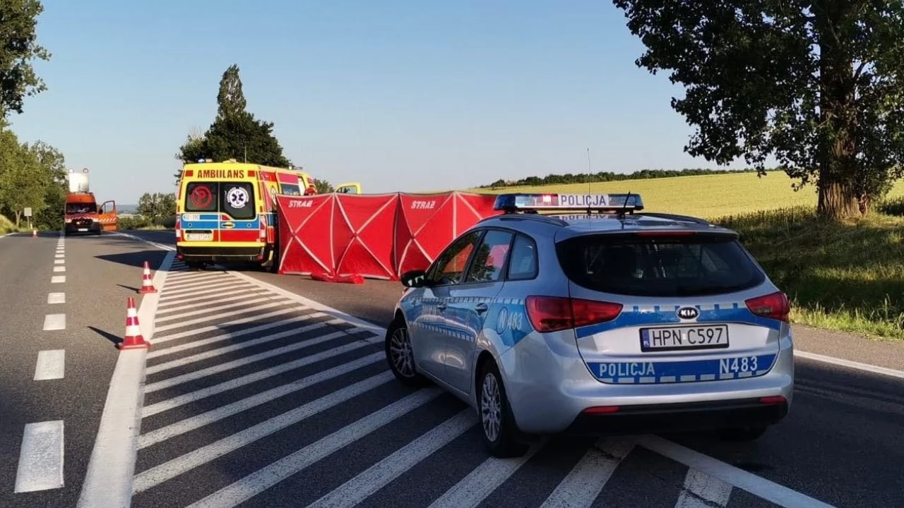 Tragedia na dk 91. Nie żyje motocyklista