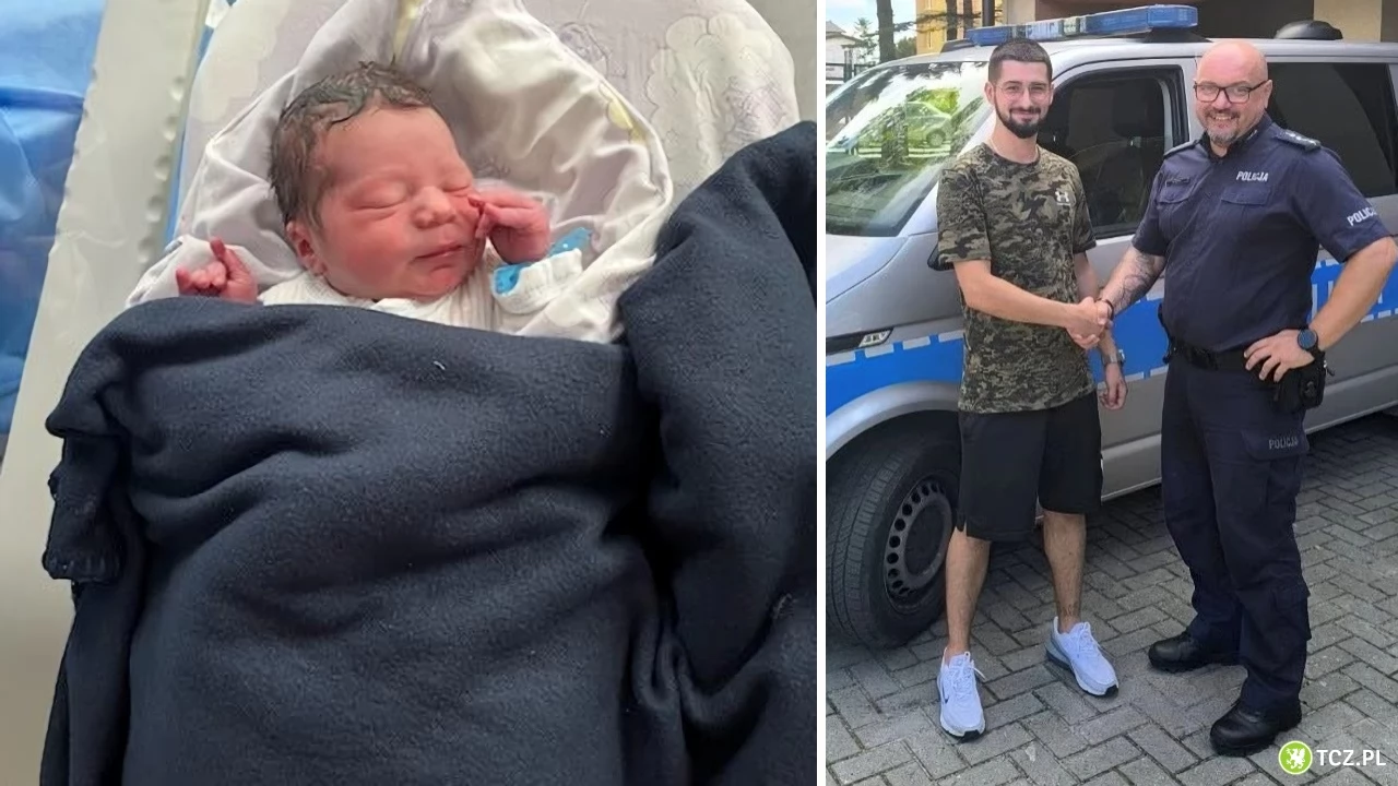 Poród na ulicy w Pelplinie! Policjant odebrał dziecko zamiast lekarza