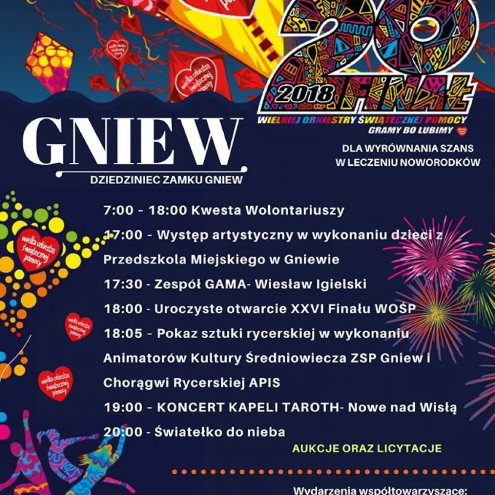 Co Gniew zaplanował na finał WOŚP?