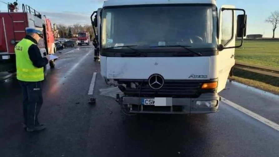 Wypadek w Gręblinie