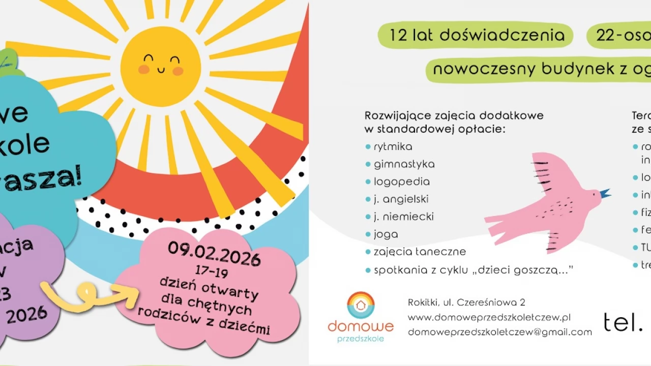Domowe przedszkole rozpoczyna rekrutację