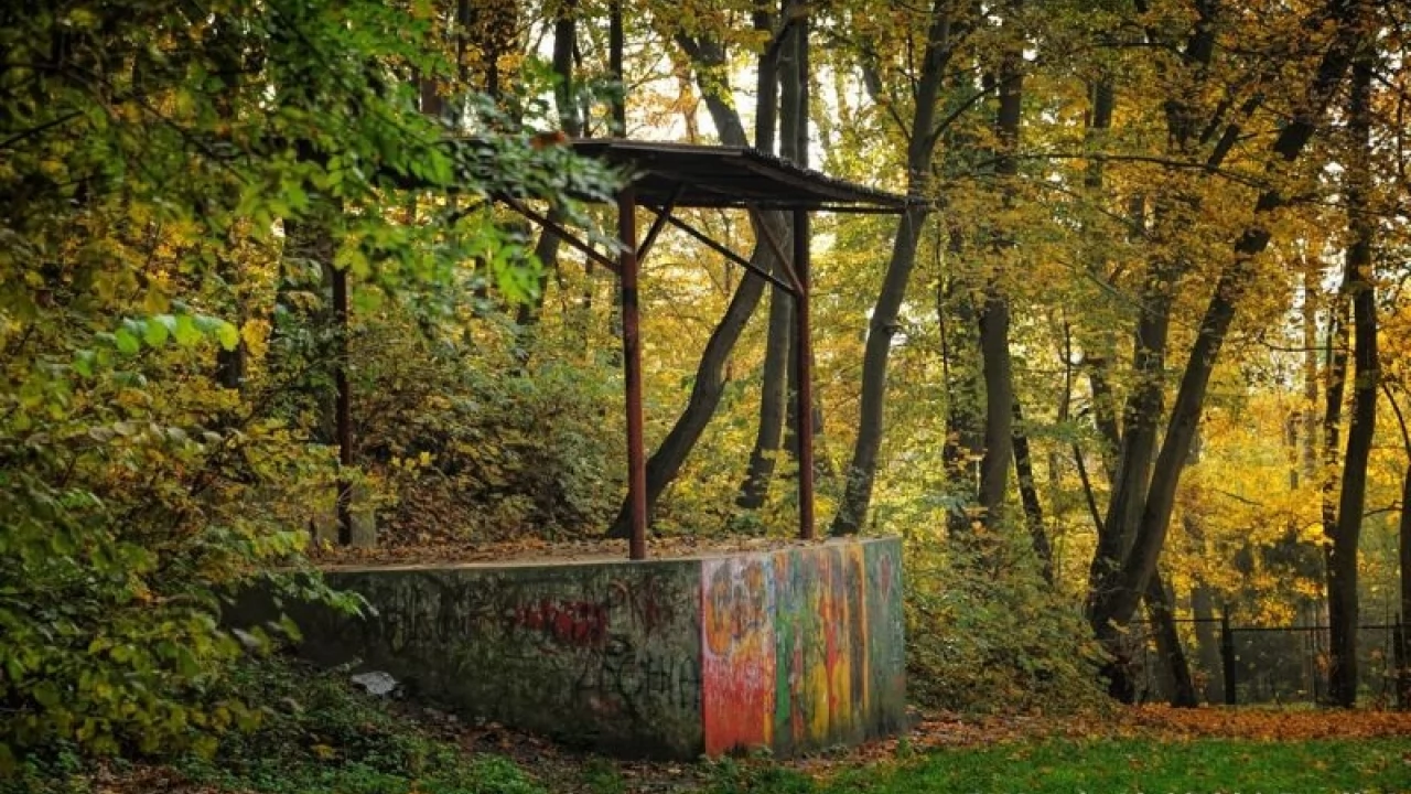Czy park w Gniewie zyska nowy blask? Na razie uczniowie wzięli sprawy w swoje ręce