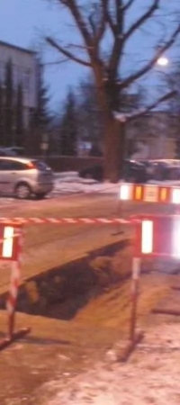Awaria przy ul. Kołłątaja została sprawnie usunięta mimo mrozów