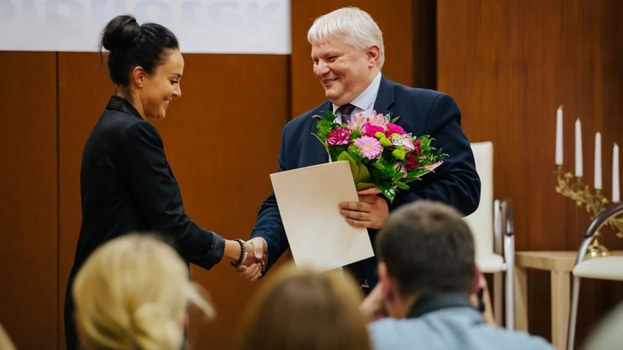 Agata Sowa z Nagrodą Prezydenta Tczewa za działalność kulturalną