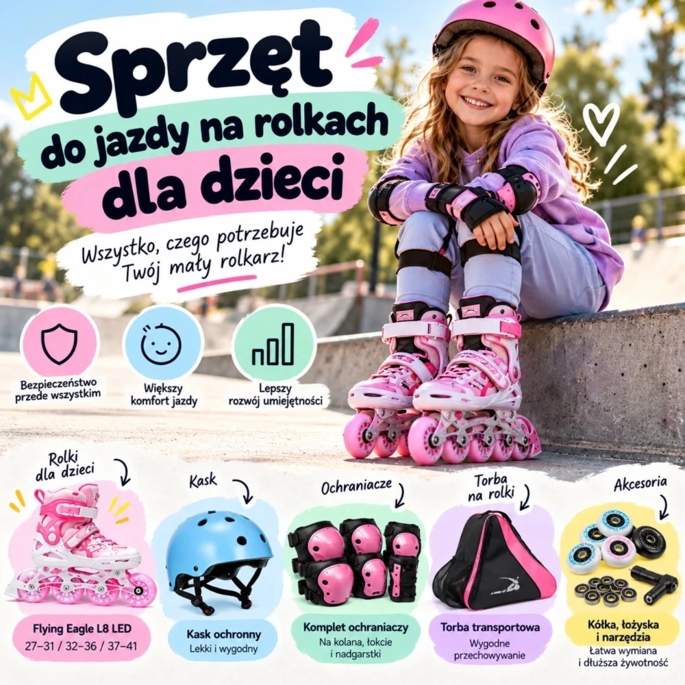 Sprzęt do jazdy na rolkach dla dzieci - co jest potrzebne do bezpiecznej jazdy?