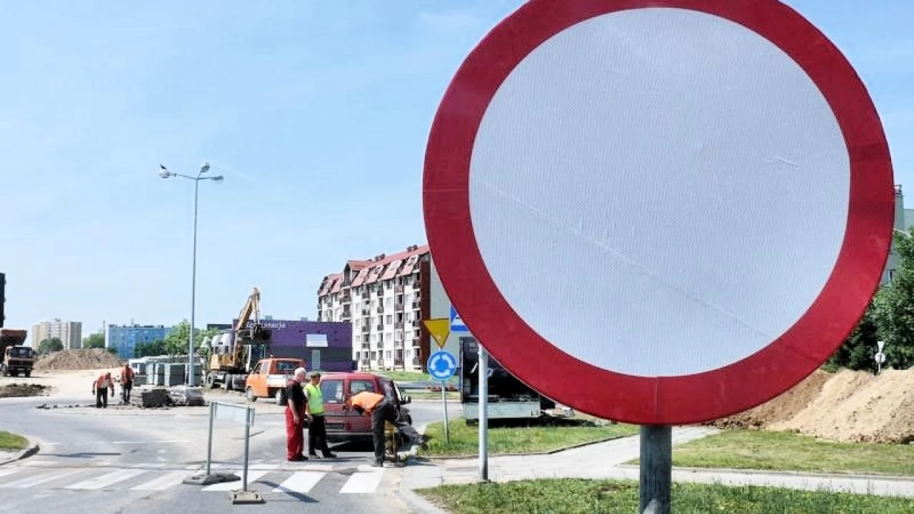Rondo przy ul. Topolowej od dzisiaj (03.07) zamknięte