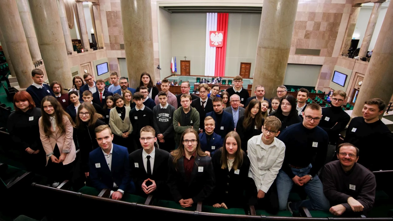 Młodzież z powiatu tczewskiego z wizytą w Sejmie