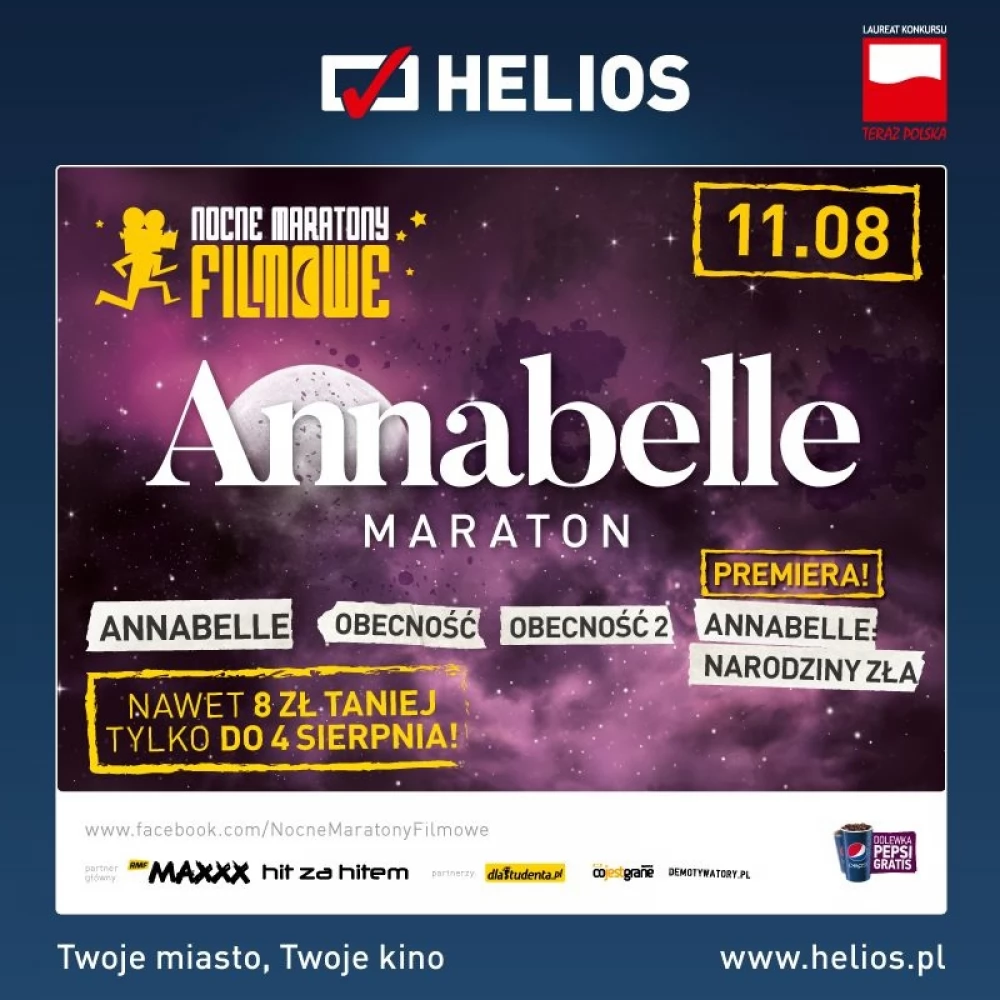 Maraton Annabelle w kinach Helios!
