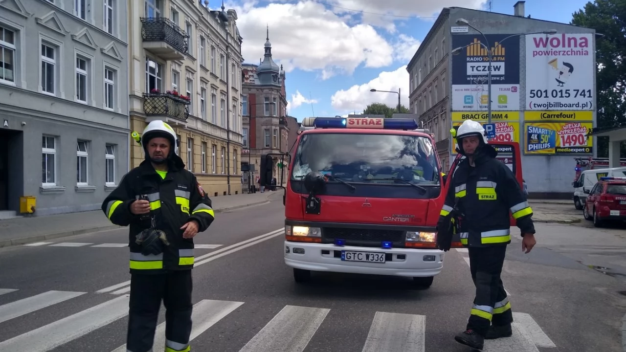 Pożar na Wojska Polskiego. Na miejscu 7 zastępów straży