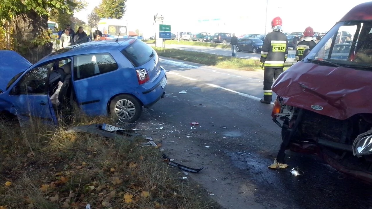 Dwie osoby ranne w wypadku na Bałdowskiej