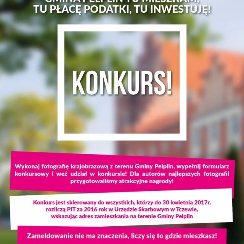 Pelplin zachęca - "Tu mieszkam, tu płacę podatki, tu inwestuję!"