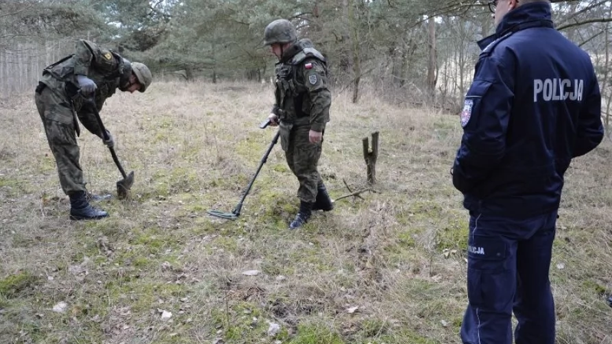 Niewybuch na dawnym poligonie