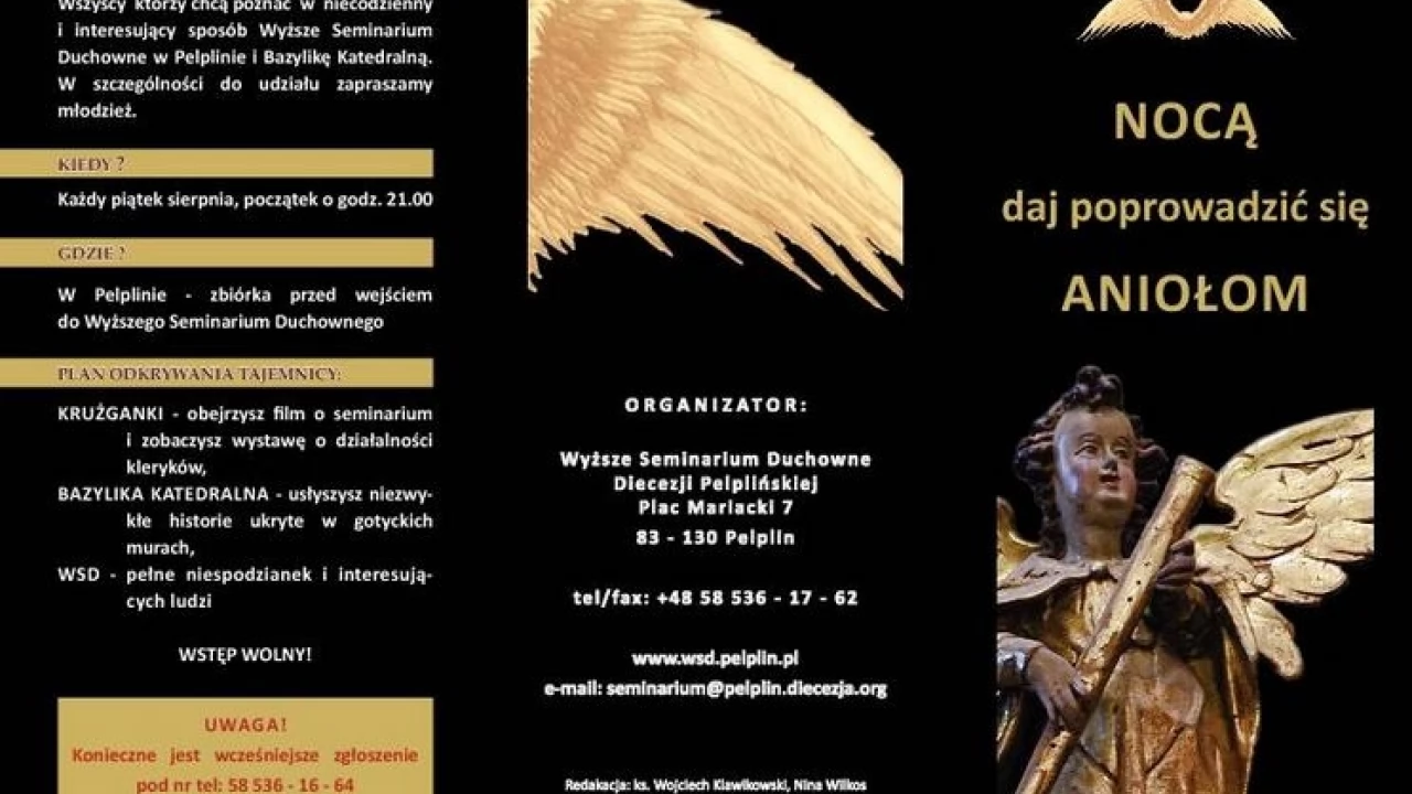"Nocą daj się poprowadzić Aniołom". Zapraszają do zwiedzania katedry i seminarium