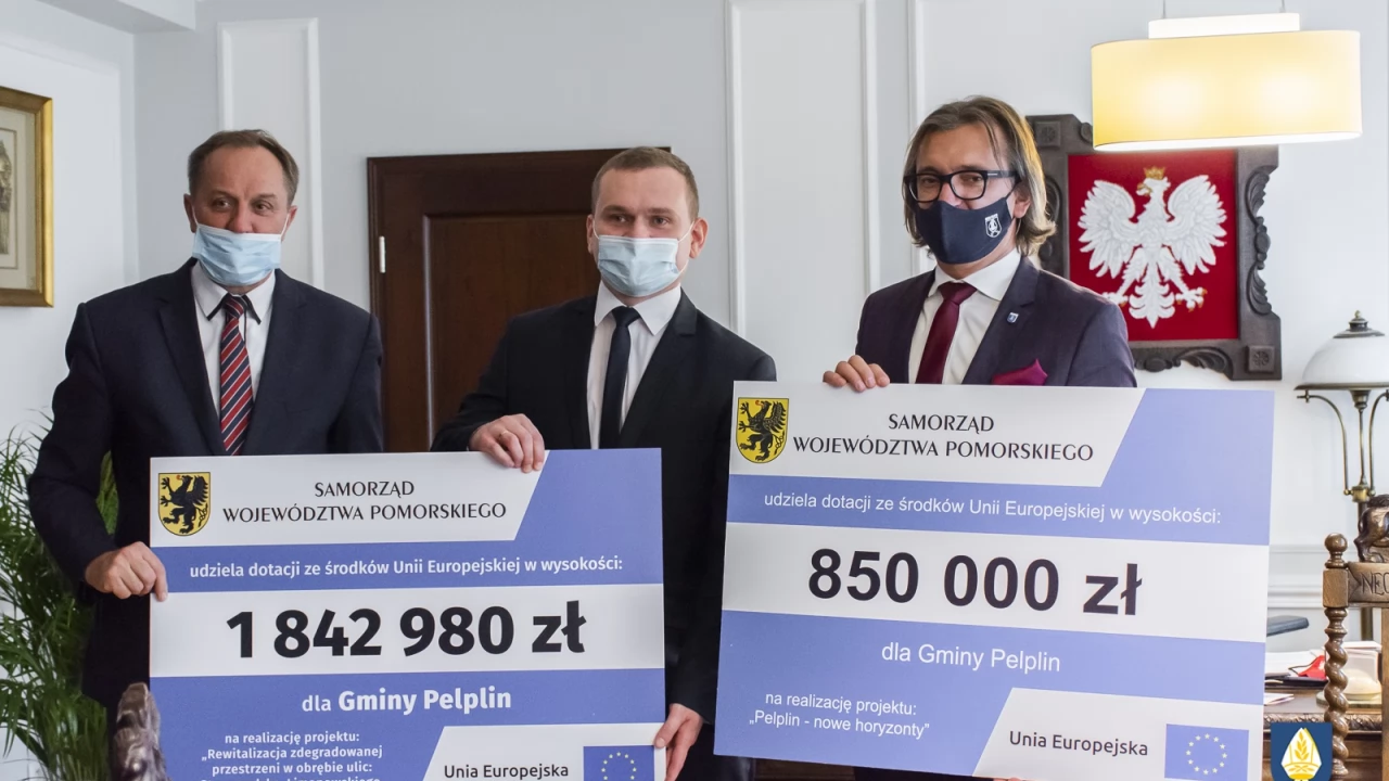 Dofinansowanie projektów rewitalizacyjnych dla gminy Pelplin