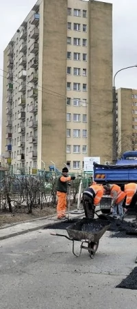 Ubiegłoroczna akcja łatania dziur na ul. Jagiełły