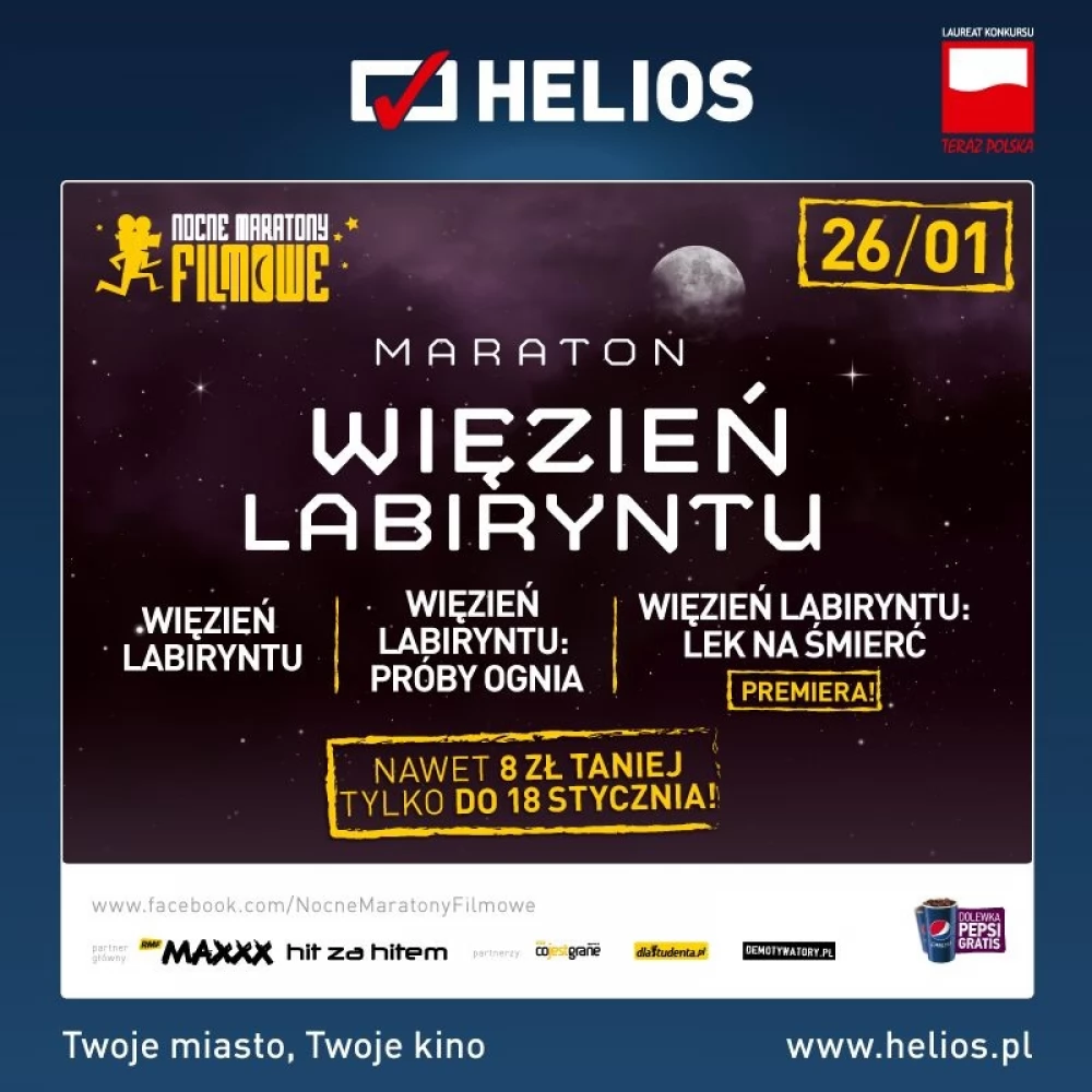 Maraton Więzień labiryntu w kinach Helios!