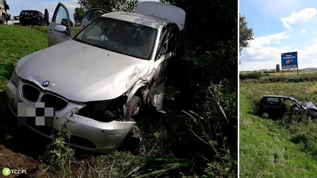 Wypadek na pograniczu Tczewa i Zajączkowa. Jedna osoba zakleszczona